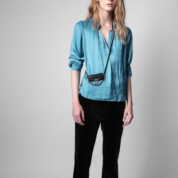 ZADIG&VOLTAIRE Grained Leather Rock Grigri Bag - Picture 6 of 6